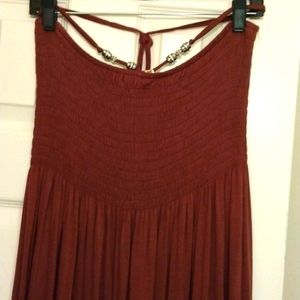 NWT Strapless Maxi Dress XXL flowy w/ruffle tier at bottom - BONUS free gift!!!